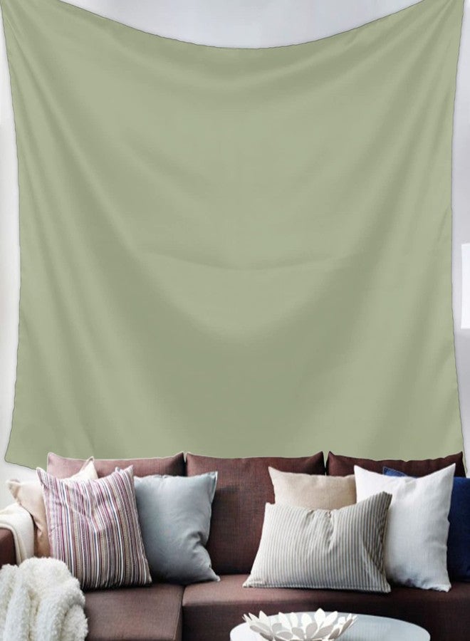 LooPoP Sage Green Tapestry Wall Hanging Tapestries Spring Green Solid Color Aesthetic Tapestry for Bedroom Living Room Dorm College Boys Girls Room Wall Art Decor Funny Decorative Backdrop 50x60 Inch - Image 2